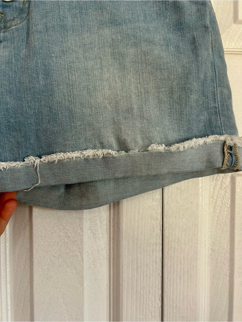 J. Crew Mercantile Light Wash Button-Fly Denim Shorts - Picture 2 of 6